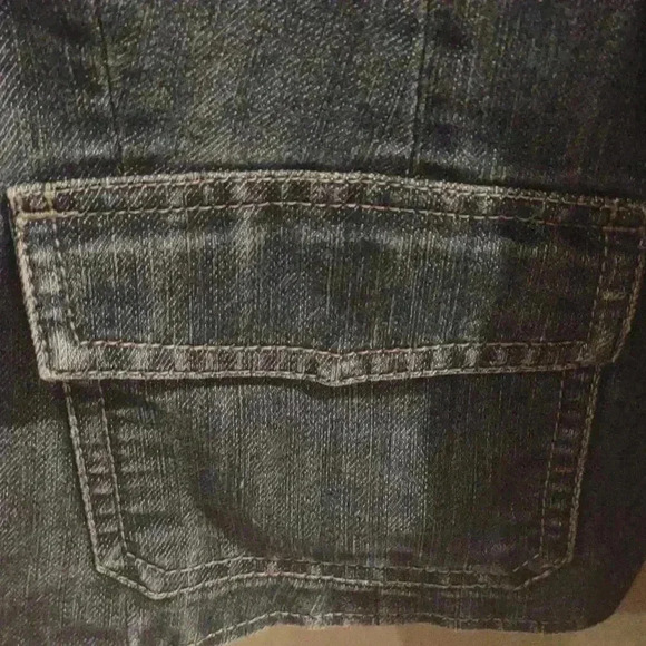 Ann Taylor 3 button denim lined jacket women's 2 - Picture 3 of 5